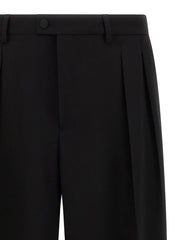 Dolce & Gabbana Black Virgin Wool Dress Pants