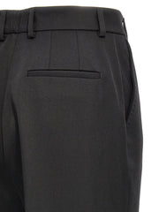Dolce & Gabbana Black Virgin Wool Dress Pants - IT40