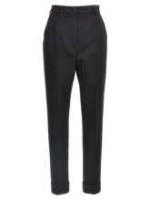 Dolce & Gabbana Black Virgin Wool Dress Pants - IT40
