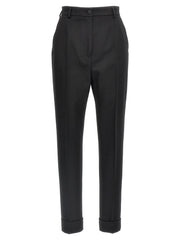 Dolce & Gabbana Black Virgin Wool Dress Pants - IT40
