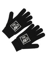 Dolce & Gabbana Black Virgin Wool Knit Hands Mitten Men Gloves - 9|M