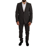 Dolce & Gabbana Black Virgin Wool Two-Piece Suit - IT50 | L