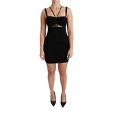 Dolce & Gabbana Black Viscose Cocktail Dress - IT42|M