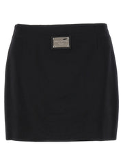 Dolce & Gabbana Black Viscose Long Skirt - IT40