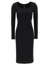 Dolce & Gabbana Black Viscose Midi Dress - IT40
