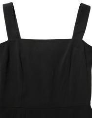 Dolce & Gabbana Black Viscose Stretch Sheath Midi Dress - IT40|S
