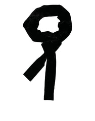 Dolce & Gabbana Black Viscose Wide Waist Women Belt - IT38 | XS - Belts