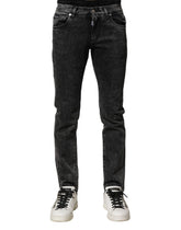 Dolce & Gabbana Black Washed Double Waistband Denim Jeans - IT44 | XS - Jeans