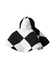 Dolce & Gabbana Black White Checkered Wide Brim Floppy Hat - 57 cm|S - Sun Hats