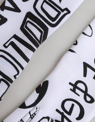 Dolce & Gabbana Black White DG Logo Elbow Length Mitten Gloves - 7|S