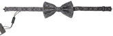 Dolce & Gabbana Black White Pattern Adjustable Neck Papillon Bow Tie - Neckties