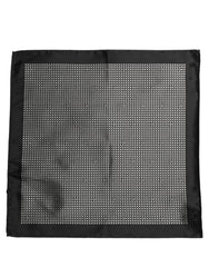 Dolce & Gabbana Black White Patterned Pocket Square Scarf