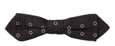 Dolce & Gabbana Black White Polka Dot 100% Silk Neck Papillon Tie - Neckties