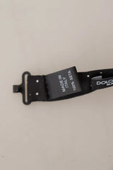 Dolce & Gabbana Black White Polka Dot 100% Silk Neck Papillon Tie - Neckties