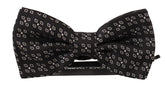 Dolce & Gabbana Black White Polka Dot 100% Silk Neck Papillon Tie - Neckties