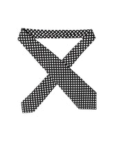 Dolce & Gabbana Black White Polka Dot Silk Adjustable Women Necktie Tie