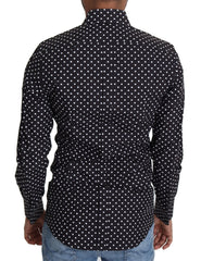 Dolce & Gabbana Black White Polka Dots Casual Shirt - IT37 | XS - Shirts