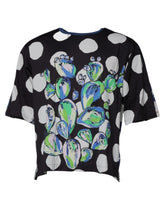 Dolce & Gabbana Black White Printed Cotton Crew Neck T-shirt - IT52 | XL - T-Shirts