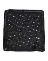 Dolce & Gabbana Black White Printed Square Men Foulard Scarf - Scarves & Shawls