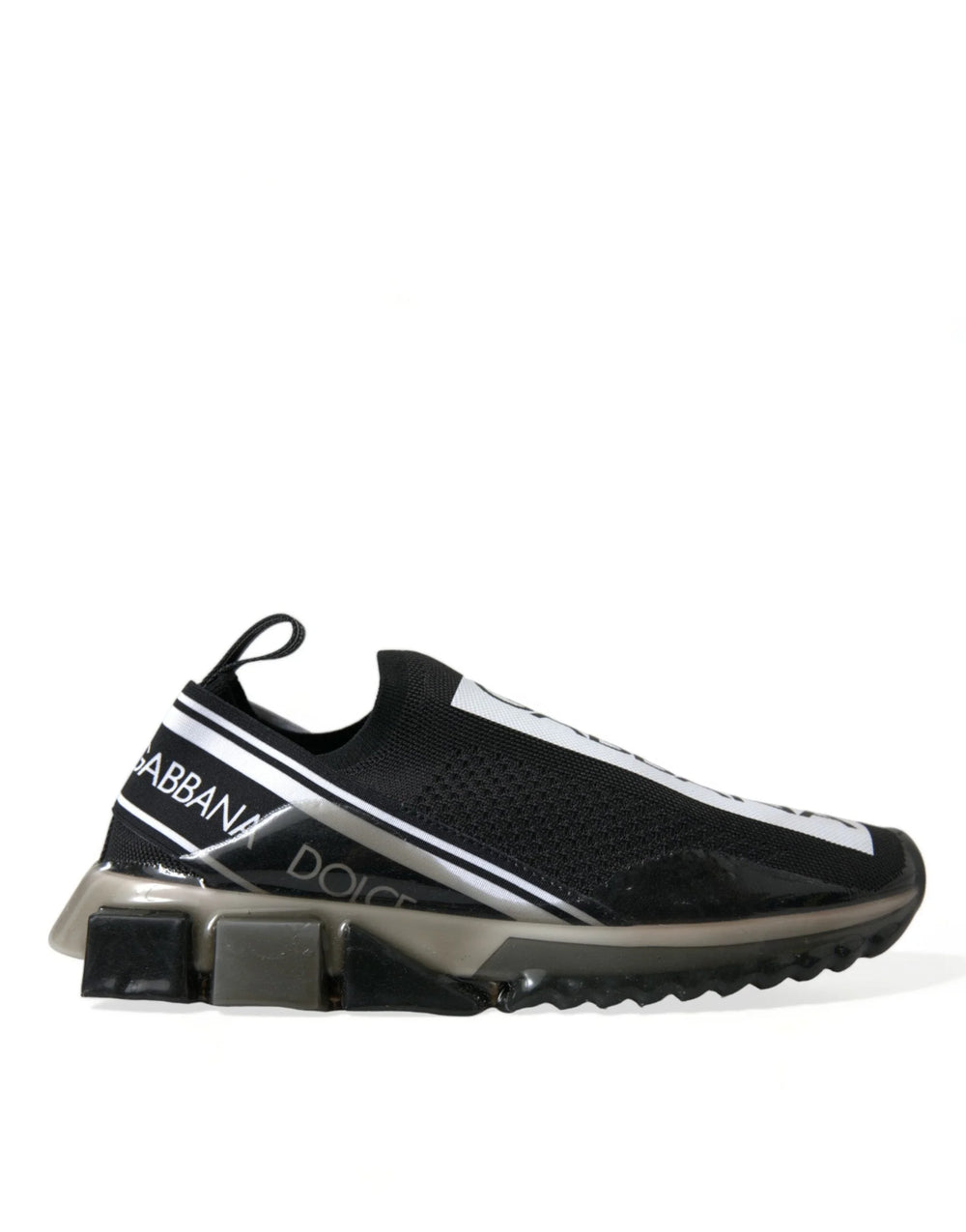 Dolce & Gabbana Black White Slip On Sneakers Sorrento Shoes - EU39/US6 - Sneakers