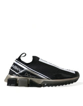 Dolce & Gabbana Black White Slip On Sneakers Sorrento Shoes - EU39/US6 - Sneakers