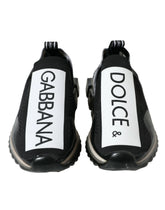 Dolce & Gabbana Black White Slip On Sneakers Sorrento Shoes - EU39/US6