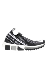 Dolce & Gabbana Black White Sorrento Low Top Sneakers Shoes - Sneakers
