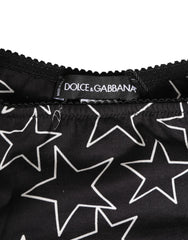Dolce & Gabbana Black White Star Print Cotton Slip Panty Underwear - IT3 | M - Briefs