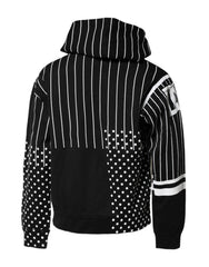 Dolce & Gabbana Black White Stripe Hooded Sweatshirt Sweater - IT50 | L - Hoodies