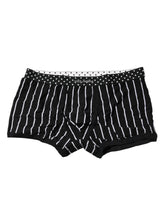 Dolce & Gabbana Black White Striped Regular Boxer Underwear - IT7 | XL - Boxer Briefs