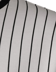 Dolce & Gabbana Black White Stripes Logo Sweatshirt Sweater - IT44 | XS - Sweaters