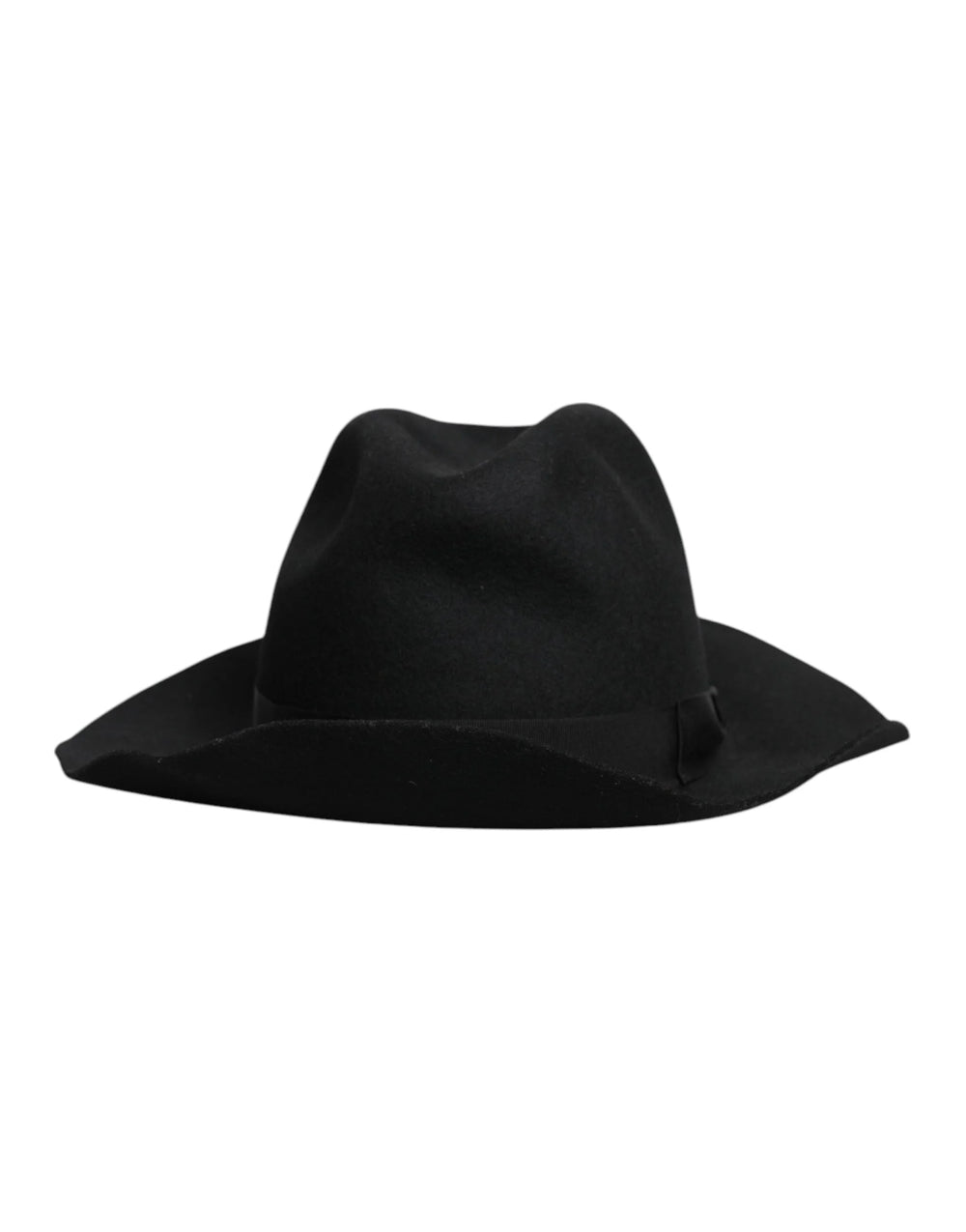 Dolce & Gabbana Black Wide Brim Trilby Fedora Hat - 57 cm|S - Fedoras