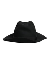 Dolce & Gabbana Black Wide Brim Trilby Fedora Hat - 57 cm|S - Fedoras