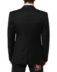 Dolce & Gabbana Black Wool 1 Button Suit Jacket Men Blazer - IT52 | XL - Sport Jackets