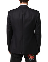 Dolce & Gabbana Black Wool 2 Buttons Suit Jacket Men Blazer - IT54 | XL - Sport Jackets