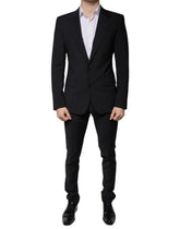 Dolce & Gabbana Black Wool 3 Piece Slim Fit Formal Men Suit - IT44 | XS - Suits