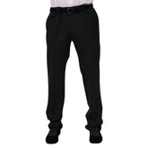Dolce & Gabbana Black Wool Formal Dress Men Trousers Pants - IT56 | XXL - Trousers