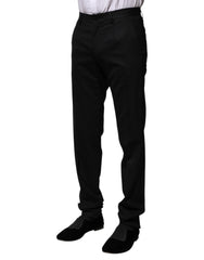 Dolce & Gabbana Black Wool Formal Dress Pants - IT44 | XS - Trousers