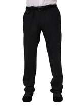 Dolce & Gabbana Black Wool Formal Dress Pants - IT52 | XL - Trousers