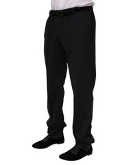 Dolce & Gabbana Black Wool Formal Dress Pants - IT52 | XL - Trousers