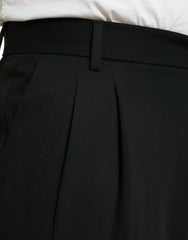 Dolce & Gabbana Black Wool Formal Straight Fit Dress Pants - IT48 | M - Trousers
