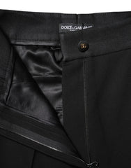 Dolce & Gabbana Black Wool High Waist Skinny Pants - IT40|S - Trousers