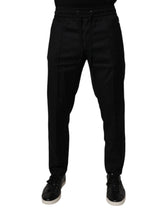 Dolce & Gabbana Black Wool Jogger Jogging Pants - IT48 | M - Joggers
