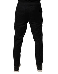 Dolce & Gabbana Black Wool Jogger Jogging Pants - IT48 | M - Joggers