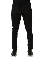 Dolce & Gabbana Black Wool Jogger Men Sweatpants Trouser Pants - IT46 | S