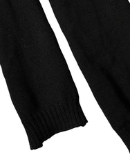 Dolce & Gabbana Black Wool Knitted Neck Foulard 259cm x 17cm Men Scarf