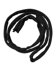 Dolce & Gabbana Black Wool Knitted Neck Wrap Shawl Men Scarf