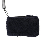 Dolce & Gabbana Black Wool Knitted Sweatbands Men Wristband
