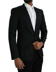 Dolce & Gabbana Black Wool MARTINI Single Breasted Blazer - IT48 | M - Sport Jackets
