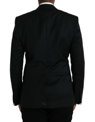 Dolce & Gabbana Black Wool MARTINI Single Breasted Blazer - IT48 | M - Sport Jackets
